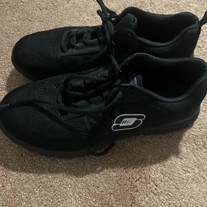 Skechers Skech-Knit Memory Foam Dual Lite Black Sneakers Women 8.5